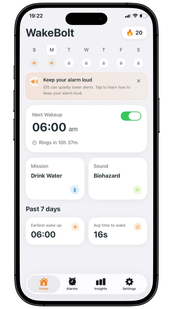Set your alarm